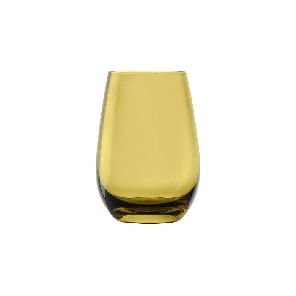 3520012EL014.jpg STOLZLE - ELEMENTS WATER GLASS 465 ML OLIVE GREEN - Image 1