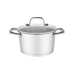 TSD - SAUCE POT ST/ST 18/10 WITH GLASS LID 20 CM / INDUCTION READY 69837