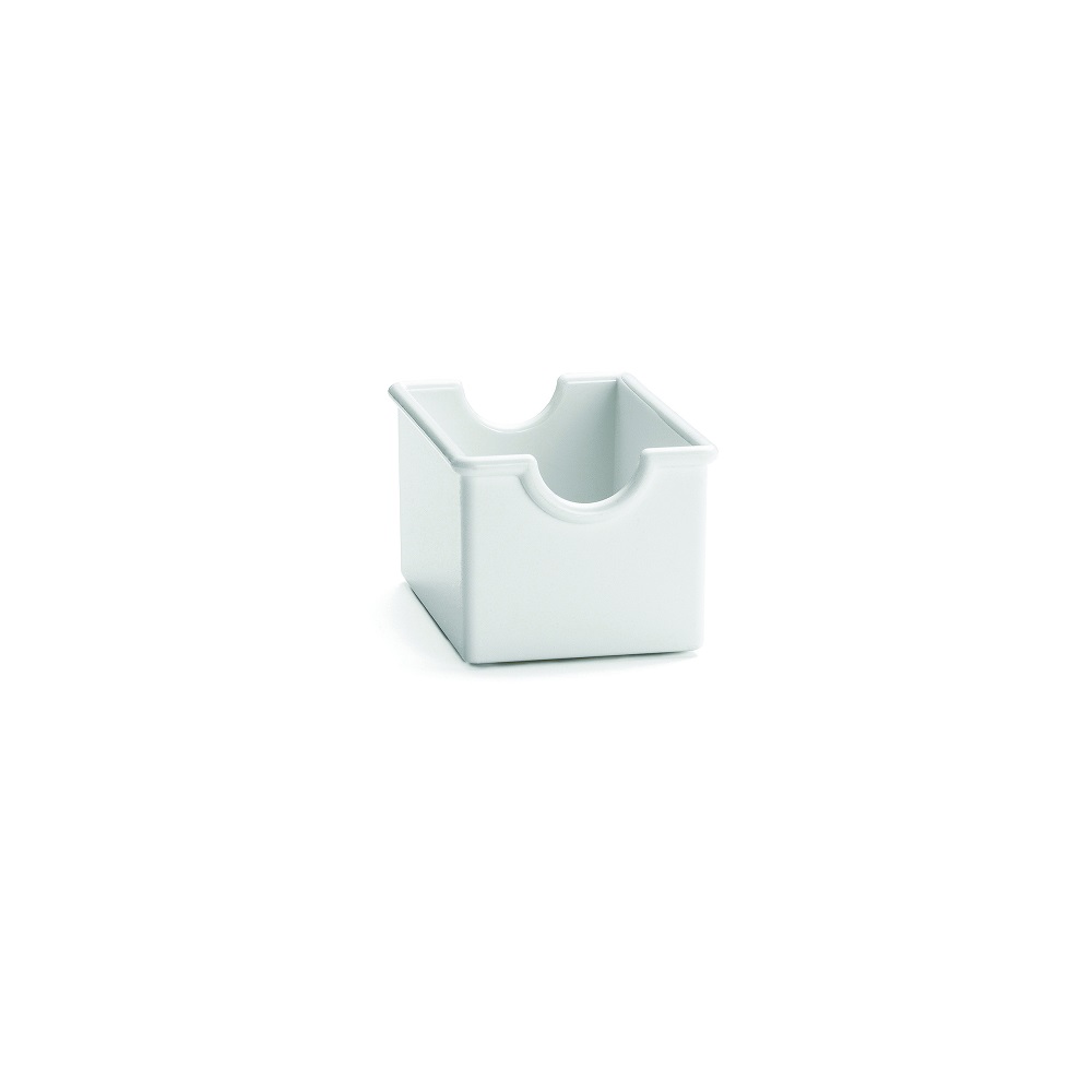 56W.jpg TC - SUGAR PACKED HOLDER WHITE 8.5 x 6.5 x 5 CM - Image 1