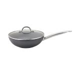 *DISCONTINUED - TOU - SILVER LINE INDUCTION WOK 28 CM WITH LID / KFCCG28