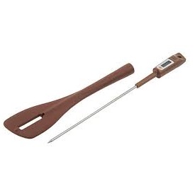 70096980062.jpg SILIKOMART - THERMO CHOC SPATULA WITH THERMOMETER FOR PASTRY 32 CM - Image 1