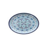 TOGNANA - MELAMINE OVAL TRAY 35.5 x 25.5 CM WHITE/BLUE FLOWER S0934H4CEFA