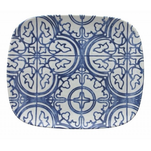8056444162738.jpg TOGNANA - SEASIDE BLUE PLATTER 29 x 25 CM - Image 1
