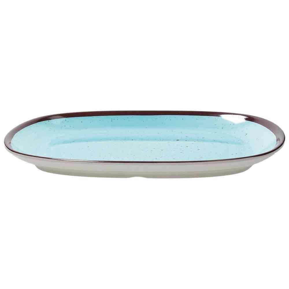 8056444215632.jpg TOGNANA - MELAMINE OVAL TRAY 32 x 22 CM BLUE S0920320BLU - Image 1
