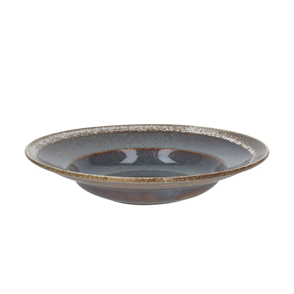 8056444375602.jpg TOGNANA - BLOOM BLUE AND BROWN PASTA PLATE 26 CM BM023268088 - Image 1