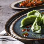 TOGNANA - BLOOM BLUE AND BROWN EDGE PLATE 20 CM BM000208088 - Image 2