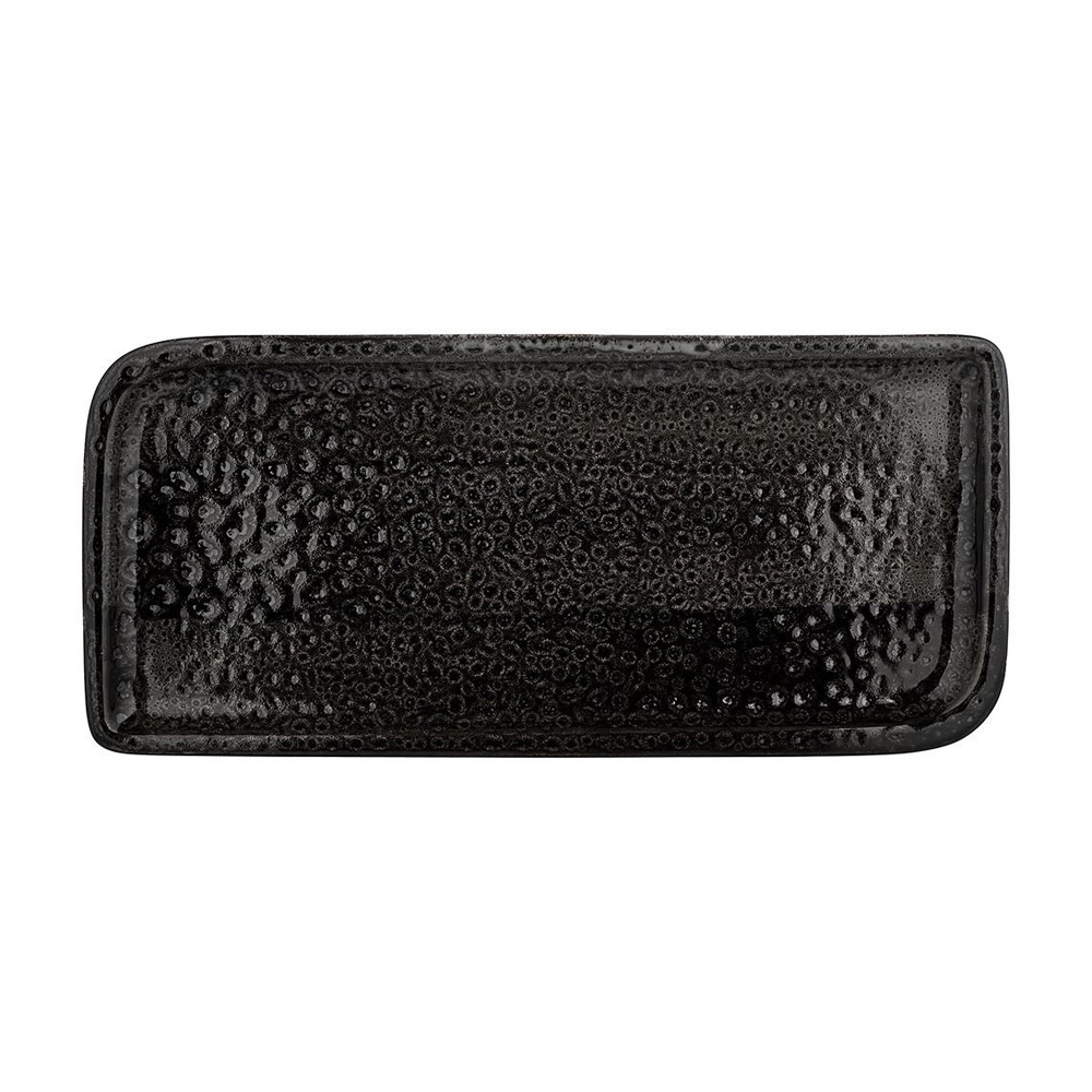 AT022368071.jpg TOGNANA - ATTITUDE BROWNY RECTANGULAR PLATE 36 x 16.5 CM *Chipping Guarantee - Image 1