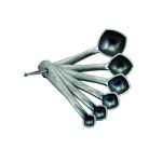 THE BARS - MEASURING SPOON SET IN SILVER POLYCARBONATE