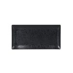 VIEJO - MELAMINE BLACK RECTANGULAR TRAY 30 x 15 CM