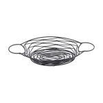 TC - NACHOS OVAL BASKET WITH INTEGRATED RAMEKIN HOLDERS 33.6 x 18.4 x 4.4 CM