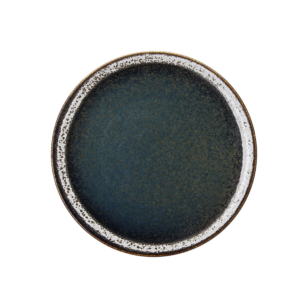 BM000278088.jpg TOGNANA - BLOOM BLUE AND BROWN DINNER PLATE 27 CM - Image 1