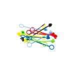 TC - SQUEEZE BOTTLE TETHERED CAP SET OF 12 ASSORTED COLOURS