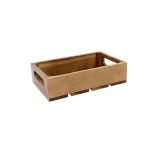 TC - ACACIA WOOD CRATE GN 1/4 / 26.5 x 16.5 x 7 CM