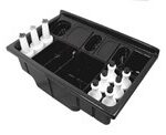 THE BARS - BAR STATION IN ABS BLACK 54.5 x 55 CM