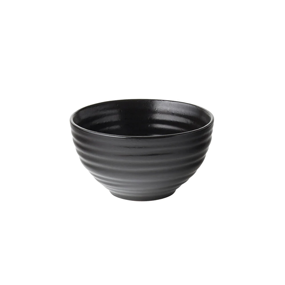 CT0014.jpg *DISCONTINUED - UTOPIA - EBONY BLACK RICE BOWL 24 CL - Image 1