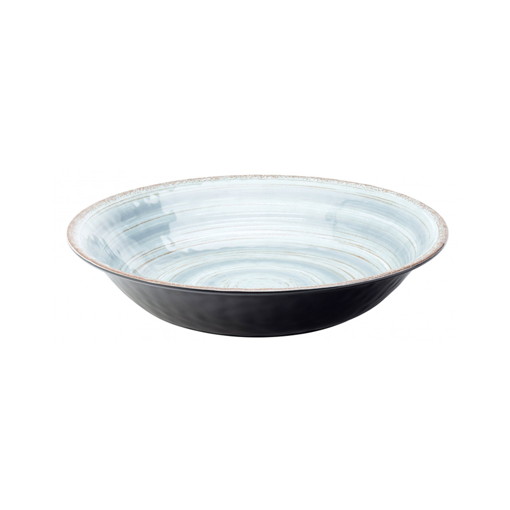 CT1038.jpg UTOPIA - WILDWOOD BLUE MELAMINE BOWL 35 CM - Image 1