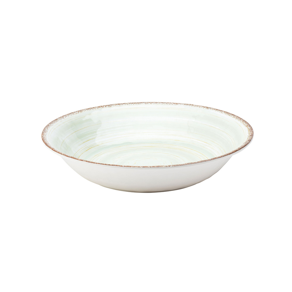 CT1041.jpg UTOPIA - WILDWOOD GREEN MELAMINE BOWL 35 CM / 434 CL - Image 1