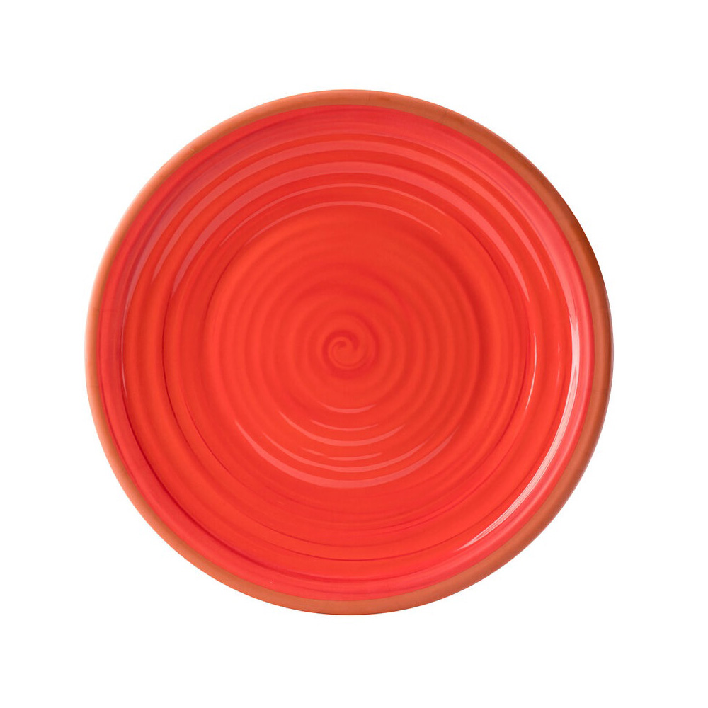 CT1045.jpg UTOPIA - CALYPSO RED PLATE MELAMINE 35 CM - Image 1
