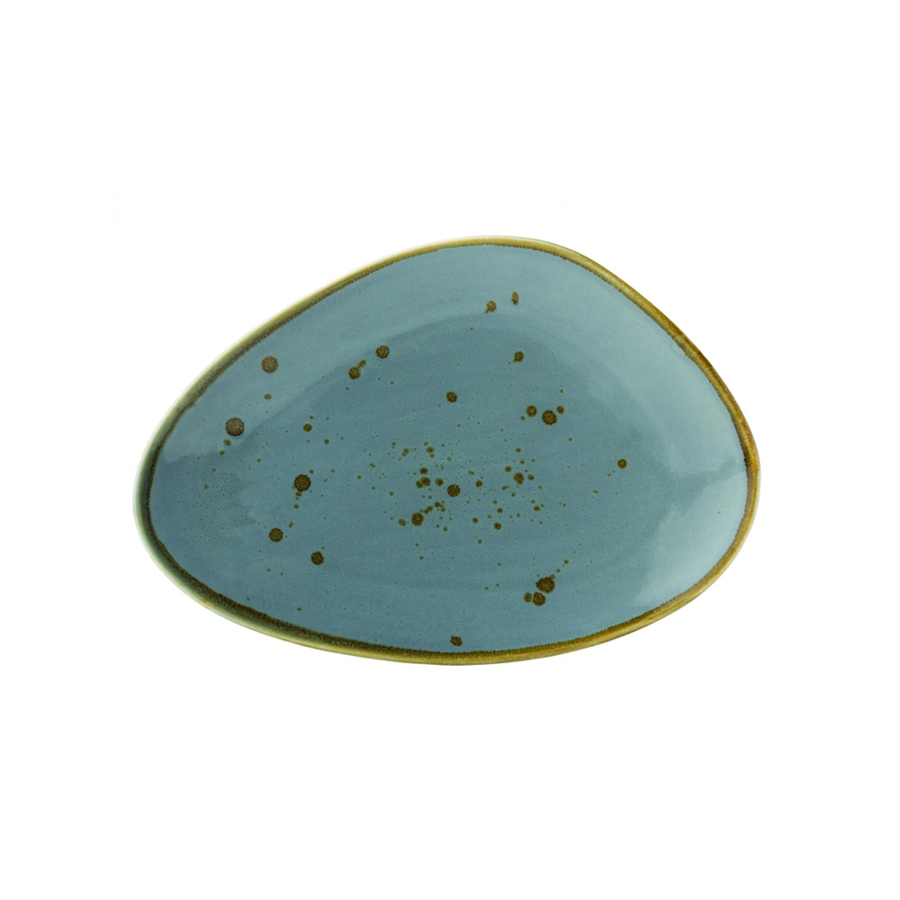CT2007.jpg *DISCONTINUED - UTOPIA - EARTH THISTLE OBLONG PLATE 29 CM - Image 1