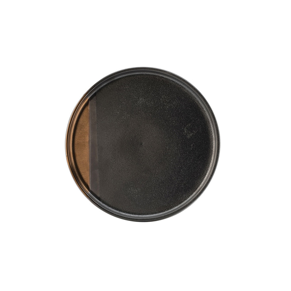 CT9103.jpg *DISCONTINUED - UTOPIA - HEDONISM BLACK/GOLD PLATE 20 CM - Image 1