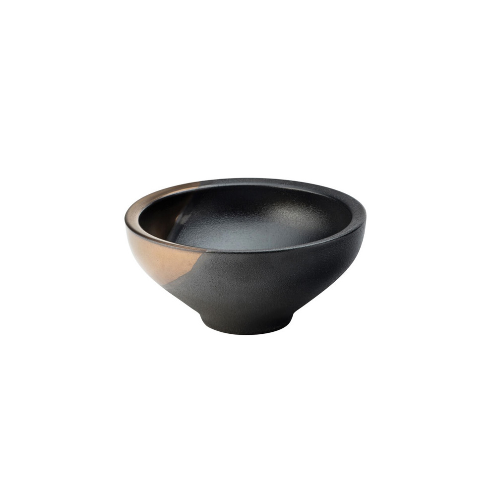 CT9104.jpg *DISCONTINUED - UTOPIA - HEDONISM BLACK/GOLD BOWL 17 CM - Image 1