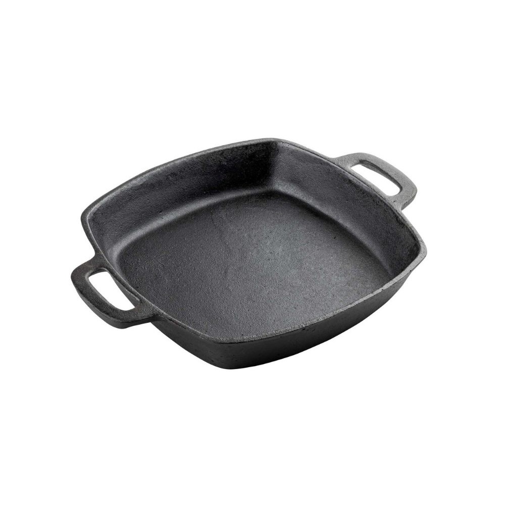 CW30114.jpg TC - CAST IRON COOKWARE SQUARE FRY PAN 25 CM - Image 1
