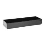 *DISCONTINUED - TC - BAKEWARE STRAIGHT SIDED RECTANGULAR BOWL 49.5 x 17 x 7.5 CM BLACK