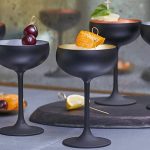 STOLZLE - MARTINI COUPE GLASS BLACK/GOLD 230 ML - Image 5