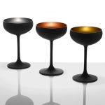 STOLZLE - MARTINI COUPE GLASS BLACK/SILVER 230 ML - Image 4