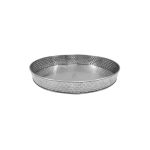 TC - BRICKHOUSE COLLECTION ST/ST ROUND PLATTER 21 x 4.5 CM