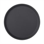 UTOPIA - BLACK NON-SLIP TRAY ROUND 28 CM