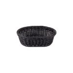 TC - HANDWOVEN RIDAL OVAL BASKET BLACK 23.4 x 15.8 x 8.2 CM - Image 3