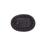 TC - HANDWOVEN RIDAL OVAL BASKET BLACK 23.4 x 15.8 x 8.2 CM - Image 4