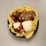 TC - HANDWOVEN RIDAL ROUND BASKET BLACK 20.9 x 8.2 CM - Image 2