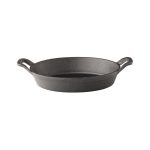 UTOPIA - CAST IRON OVAL EARED DISH 24 CM / 108 CL