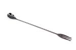XP - BAR SPOON WITH FORK END BLACK 30 CM