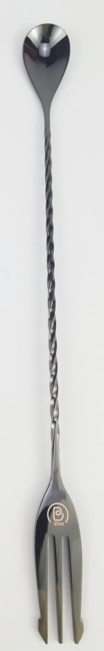XP - BAR SPOON WITH FORK END BLACK 30 CM - Image 2