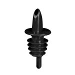 THE BARS - FREE FLOW POURER BLACK PLASTIC - SET OF 12