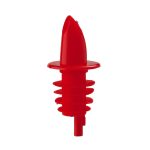 THE BARS - FREE FLOW POURER RED PLASTIC - SET OF 12
