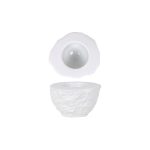VIEJO - WHITE CANTABRO PRESENTATION BOWL ORGANIC SHAPE 12 x 10.5 x 7.5 CM