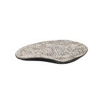 VIEJO - TEIDE BLACK BEIGE OVAL ORGANIC SHAPE TRAY 31 x 22 x 4 CM