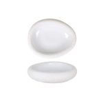 VIEJO - WHITE CANTABRO OVAL PRESENTATION BOWL 26 x 21 x 5.5 CM