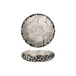 VIEJO - TEIDE BLACK BEIGE ROUND PRESENTATION BOWL 25 x 5 CM