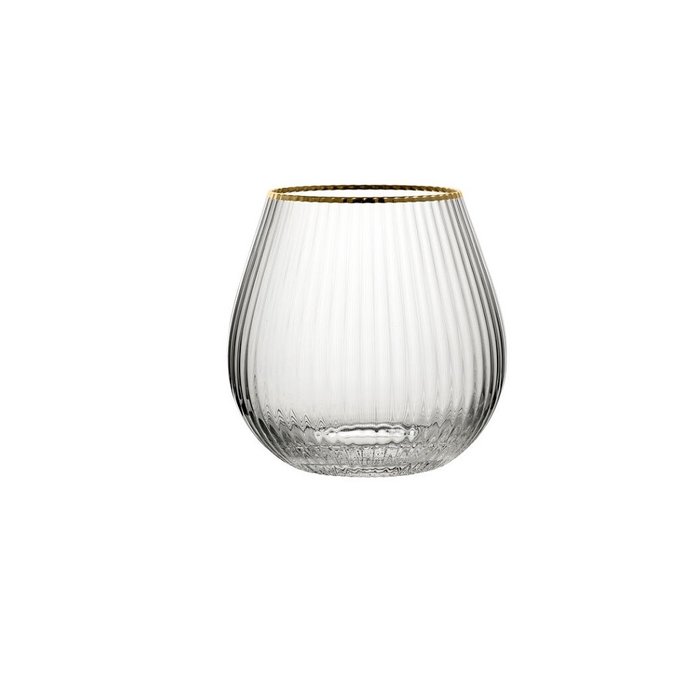 R90239.jpg UTOPIA - HAYWORTH STEMLESS GIN 65 CL GOLD RIM - Image 1