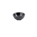 TC - RIBBED RAMEKIN BLACK 8.5 x 3.6 CM / 90 ML