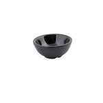 TC - RIBBED RAMEKIN BLACK 9.2 x 4 CM / 120 ML