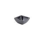 TC - SQUARE RIBBED RAMEKIN 120ML BLACK