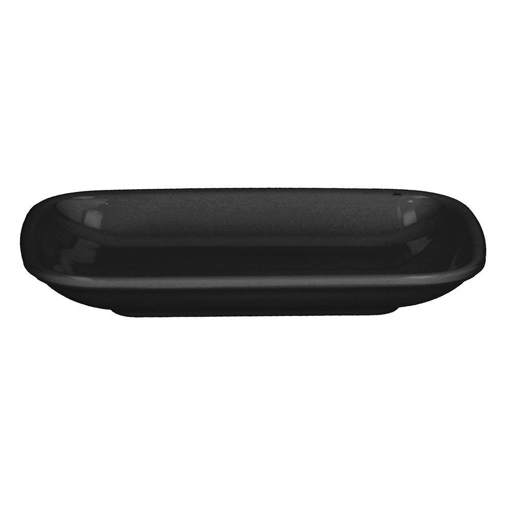 S0903130NER.jpg TOGNANA - MELAMINE RECTANGULAR PLATE 13.5 x 9 CM BLACK 79409 - Image 1