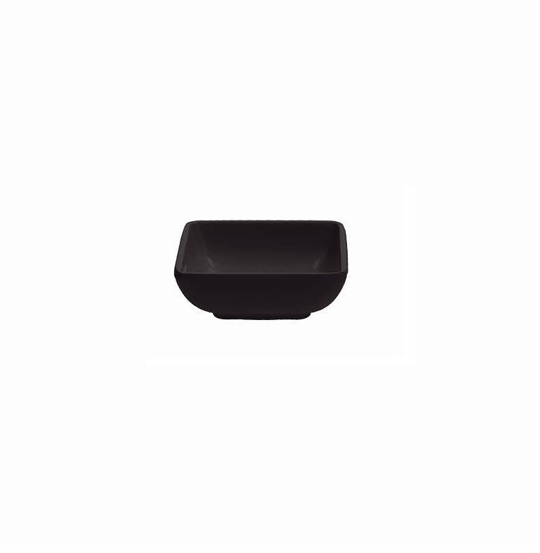S0905070NER.jpg TOGNANA - MELAMINE SQUARE DIP DISH 7 x 7 CM BLACK 83187 - Image 1