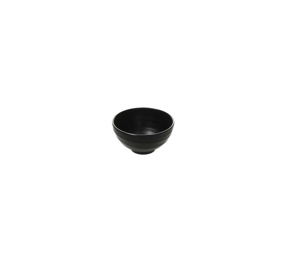 S0924110NER.jpg TOGNANA - MELAMINE BLACK FOOTED BOWL 11 CM / 280 ML - Image 1